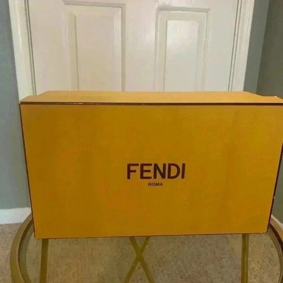 Fendi Feel Brown Satin Women's Slides Size 38 - Picture 9 of 9